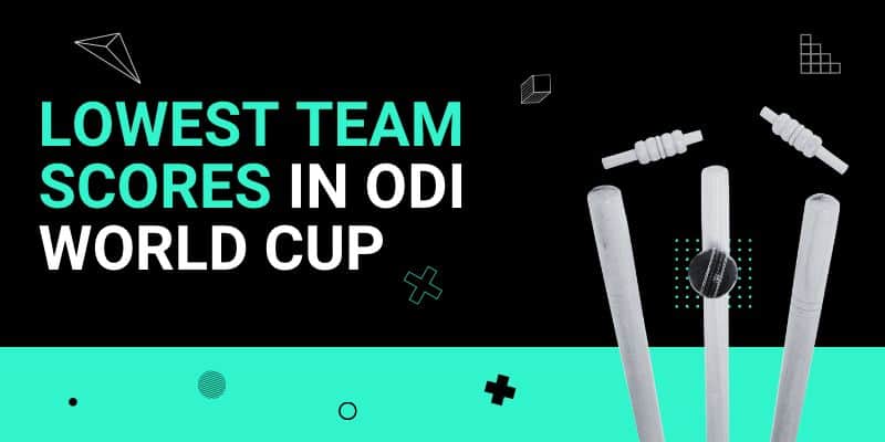Lowest Team Scores in ODI World Cup