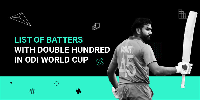 List of batters with double hundred in ODI World Cup